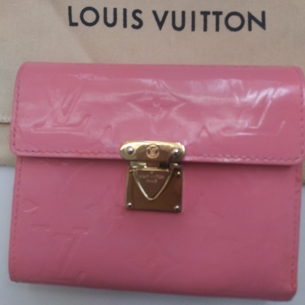 😍💯Louis Vuitton Monogram Vernis Koala Pink Wallet.